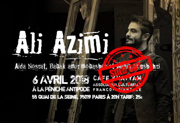 Ali Azimi en concert à Paris (nouvel album)